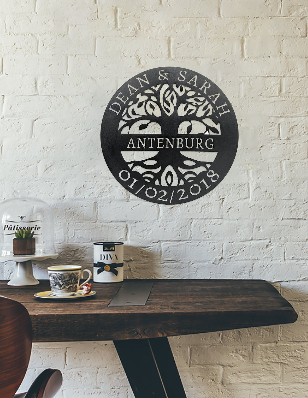 Elaborate Tree Of Life - Family Name, Fully Personalized Custom- Steel Sign