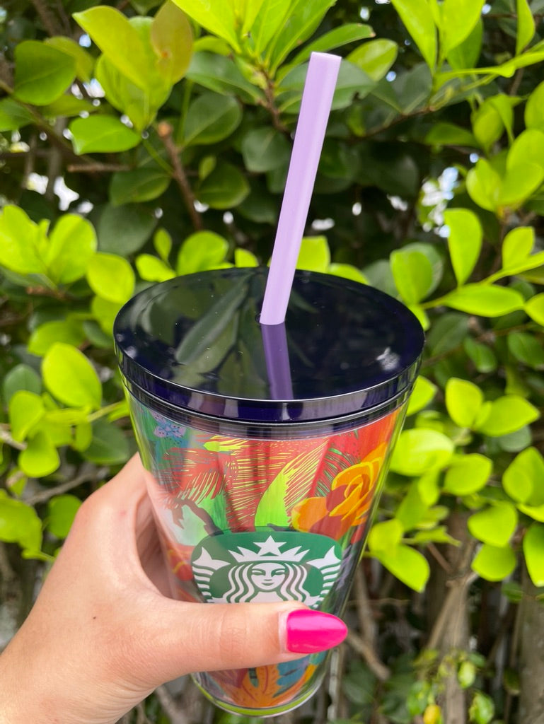 Tropical floral grande tumbler