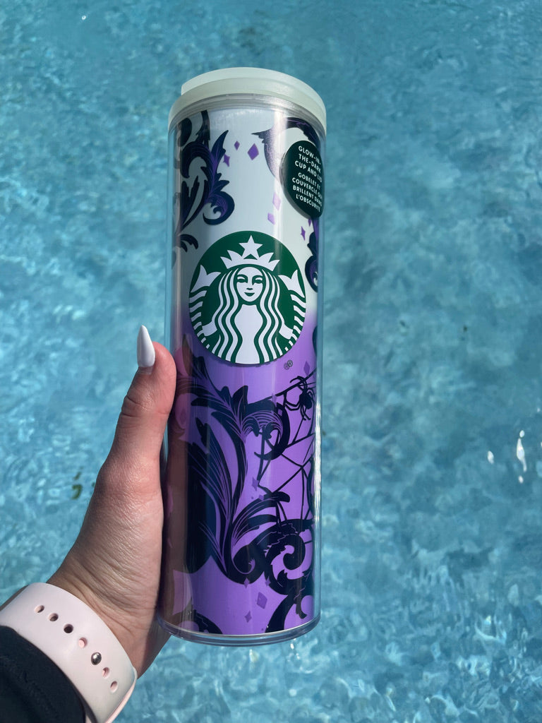 Glow in the dark skinny Halloween tumbler