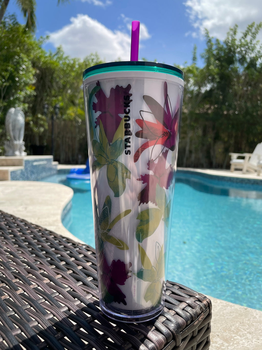 Floral 24oz Reusable Tumbler
