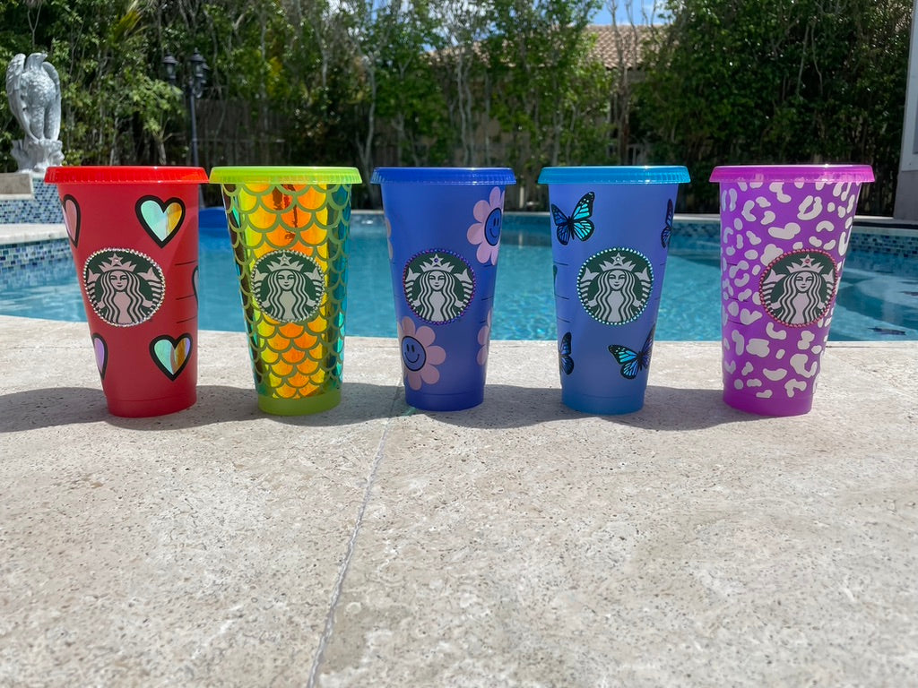 Custom color changing cold cup tumbler