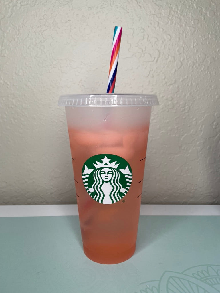 Custom color changing mystery reusable cold cups