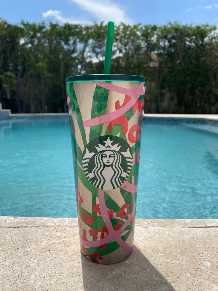 Jungle stainless 24 oz tumbler