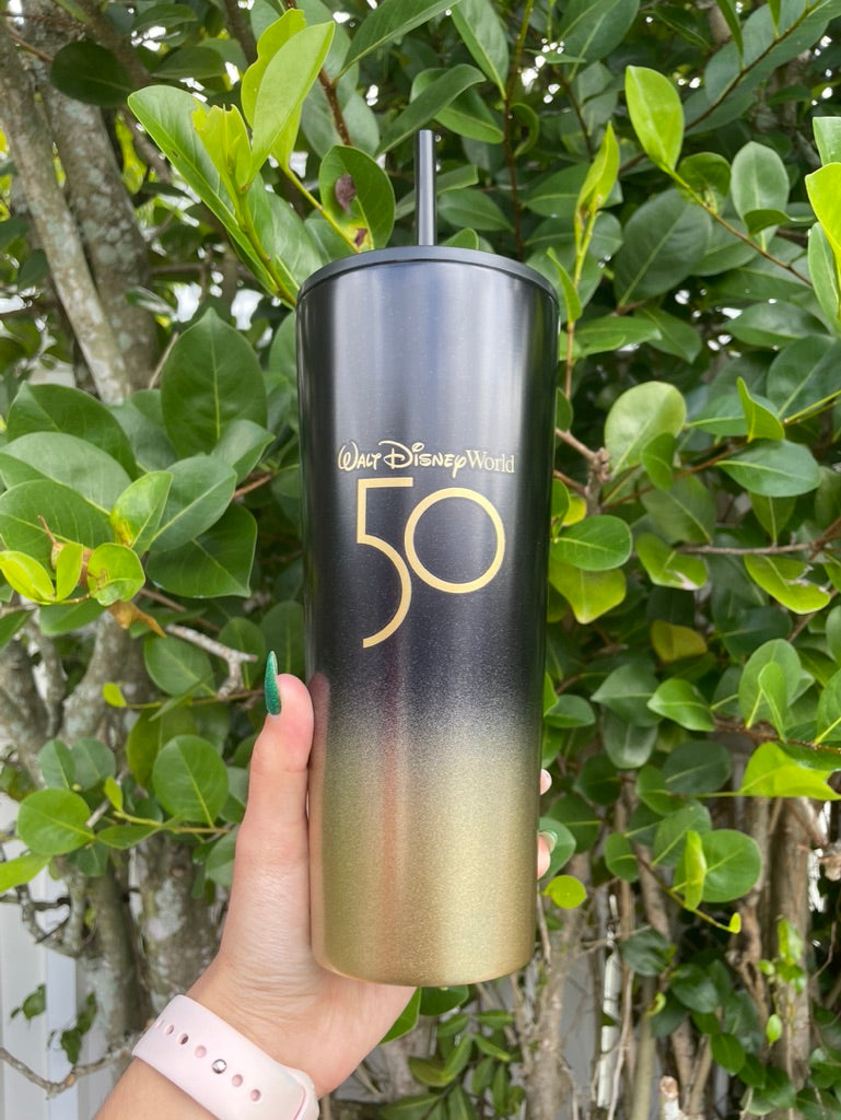 Black and Gold ombre Stainless Venti Tumbler