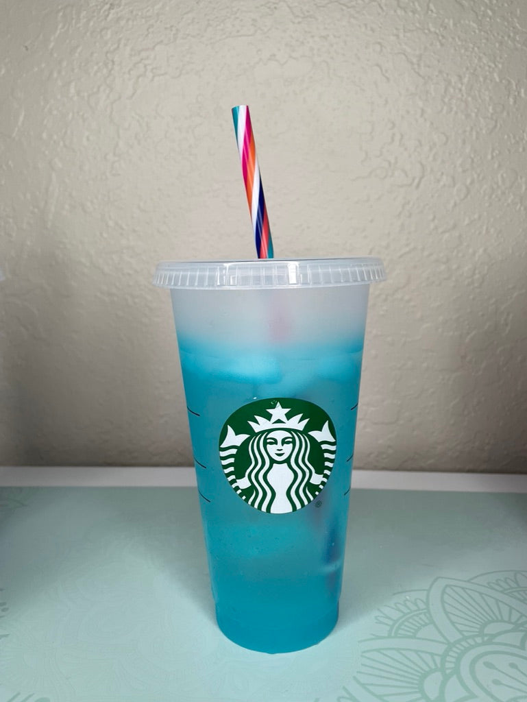 Custom color changing mystery reusable cold cups
