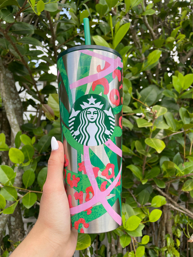 Jungle stainless 24 oz tumbler