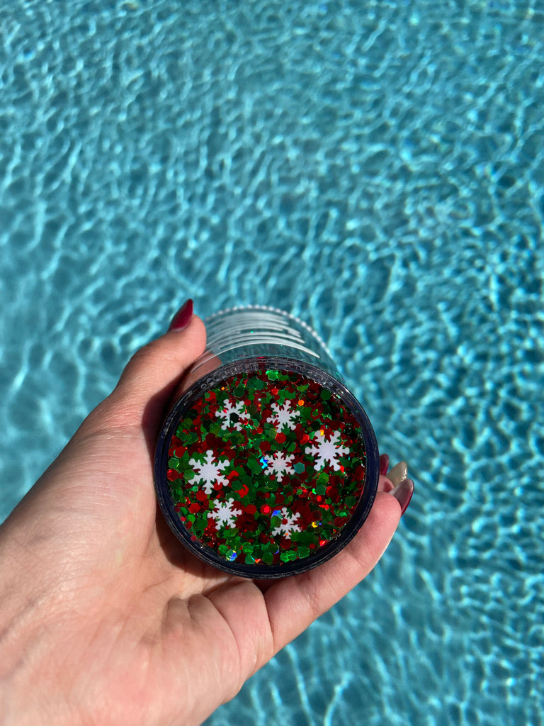 Christmas snowflake glitter Snow Globe grande Tumbler