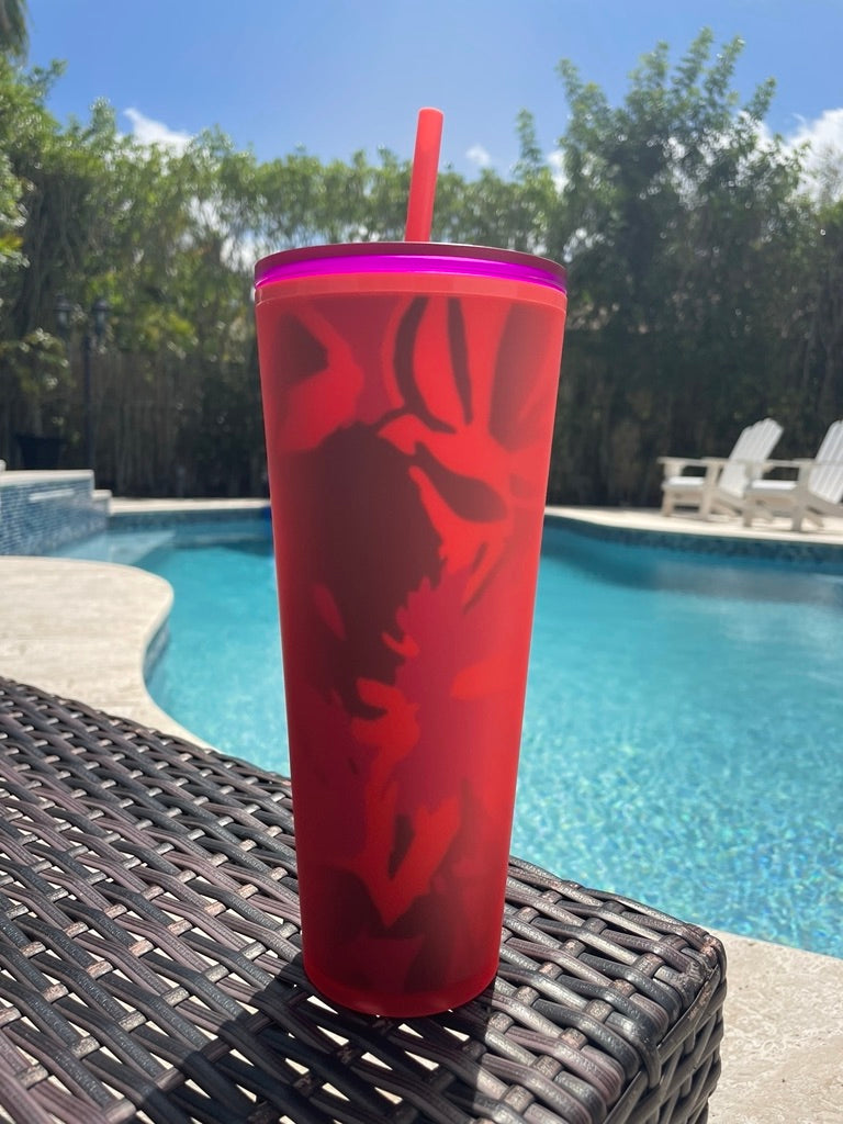 Starbucks 2022 Floral Soft Touch venti Cold Cup Tumbler