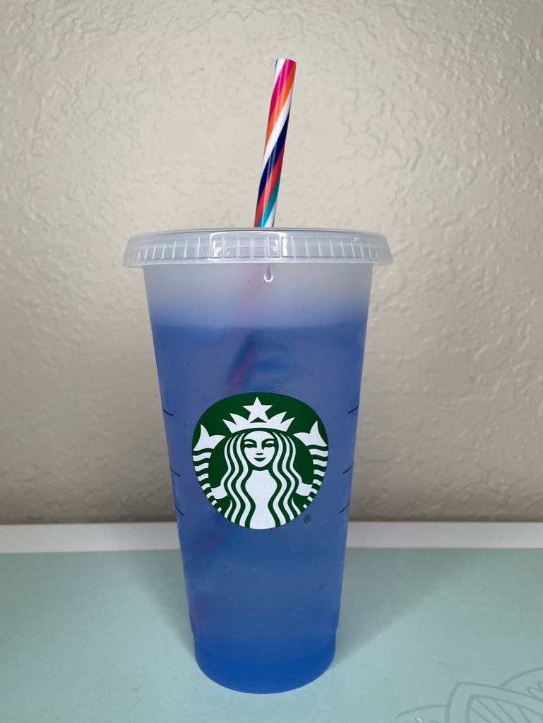 Custom color changing mystery reusable cold cups