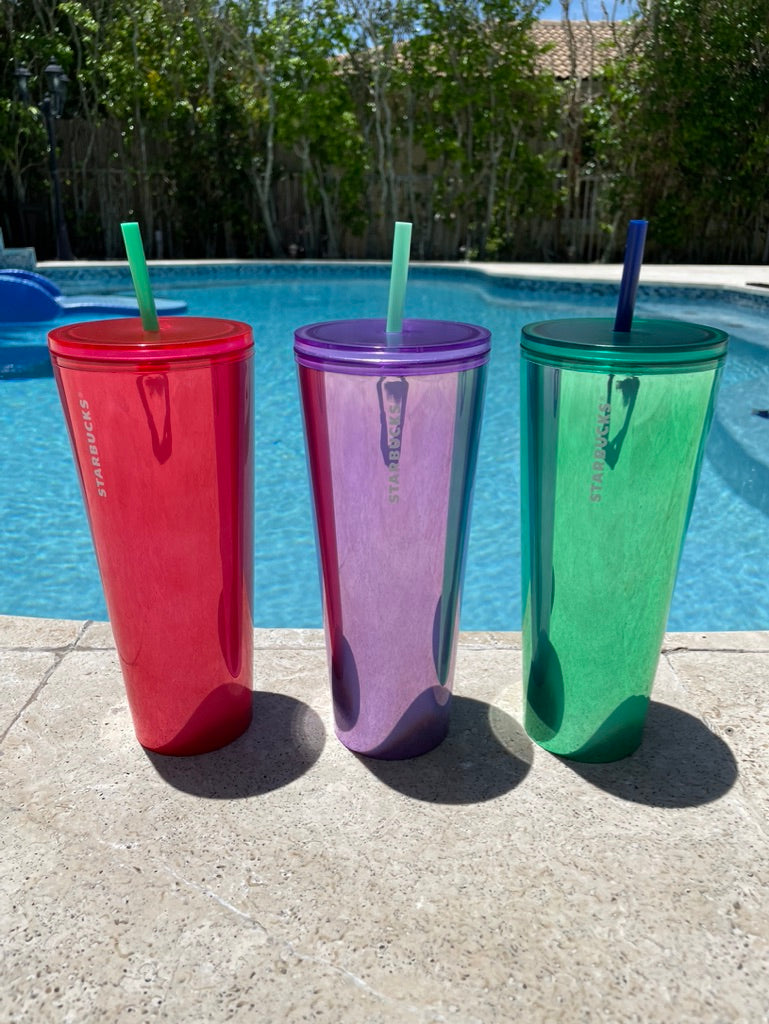Starbucks 24 oz acrylic plastic reusable tumbler