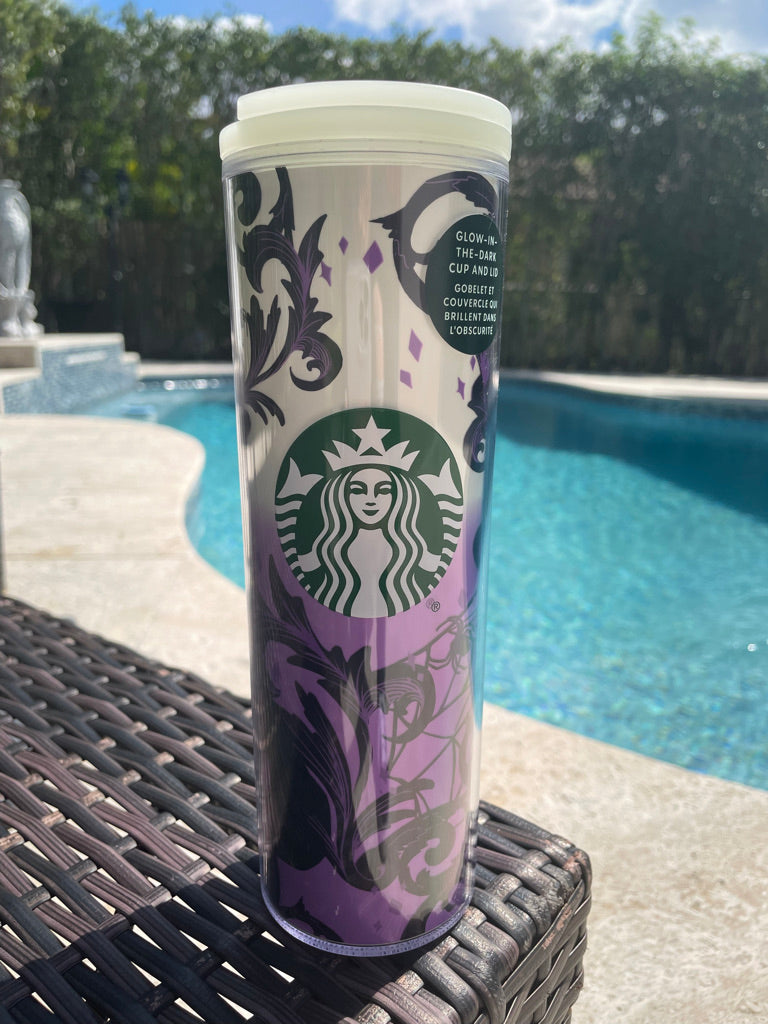 Glow in the dark skinny Halloween tumbler