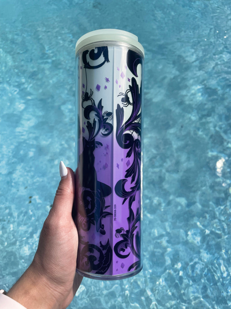 Glow in the dark skinny Halloween tumbler