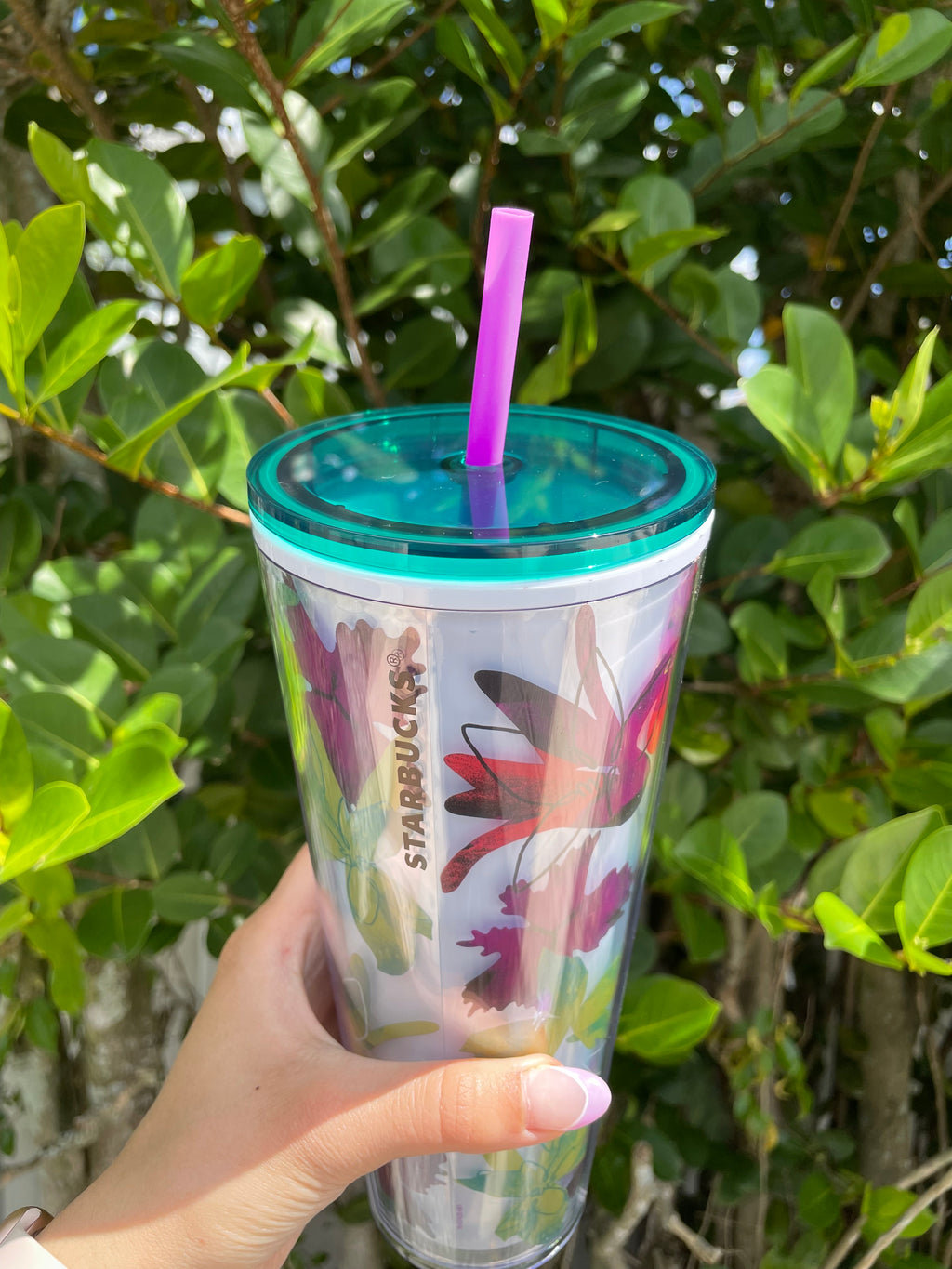 Floral 24oz Reusable Tumbler