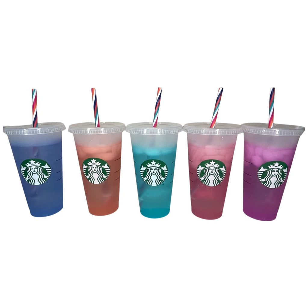Custom color changing mystery reusable cold cups