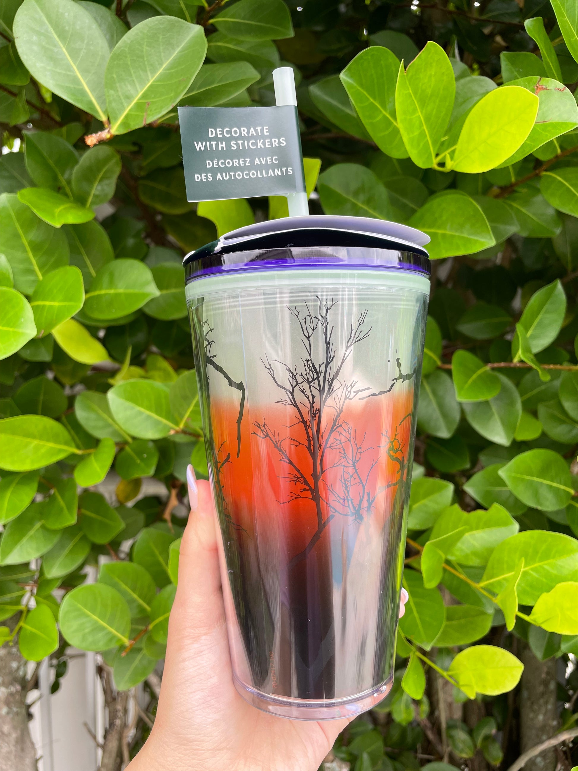 Halloween Ravens Perch Glow in the Dark Tumbler