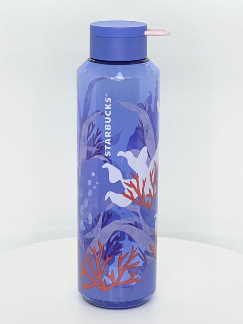 Purple coral reef reusable bottle