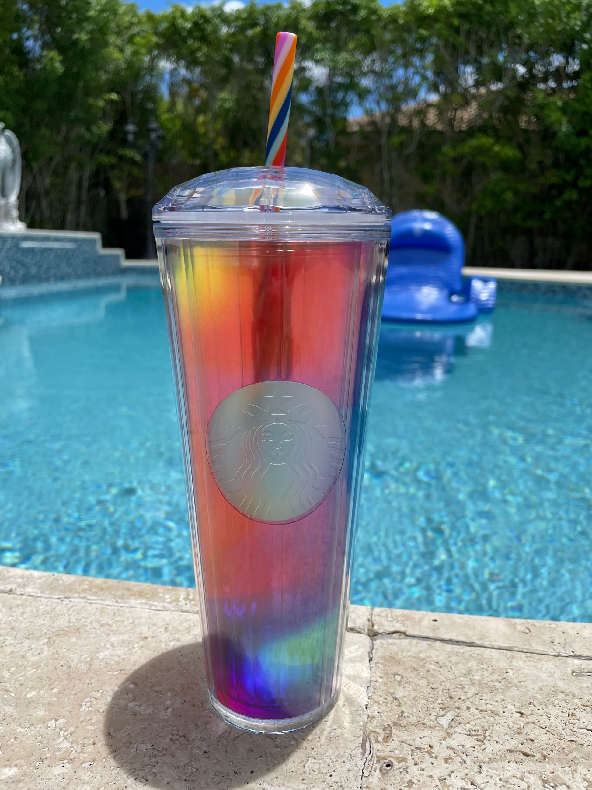 Summer 2021 Kaleidoscope Rainbow Tumbler