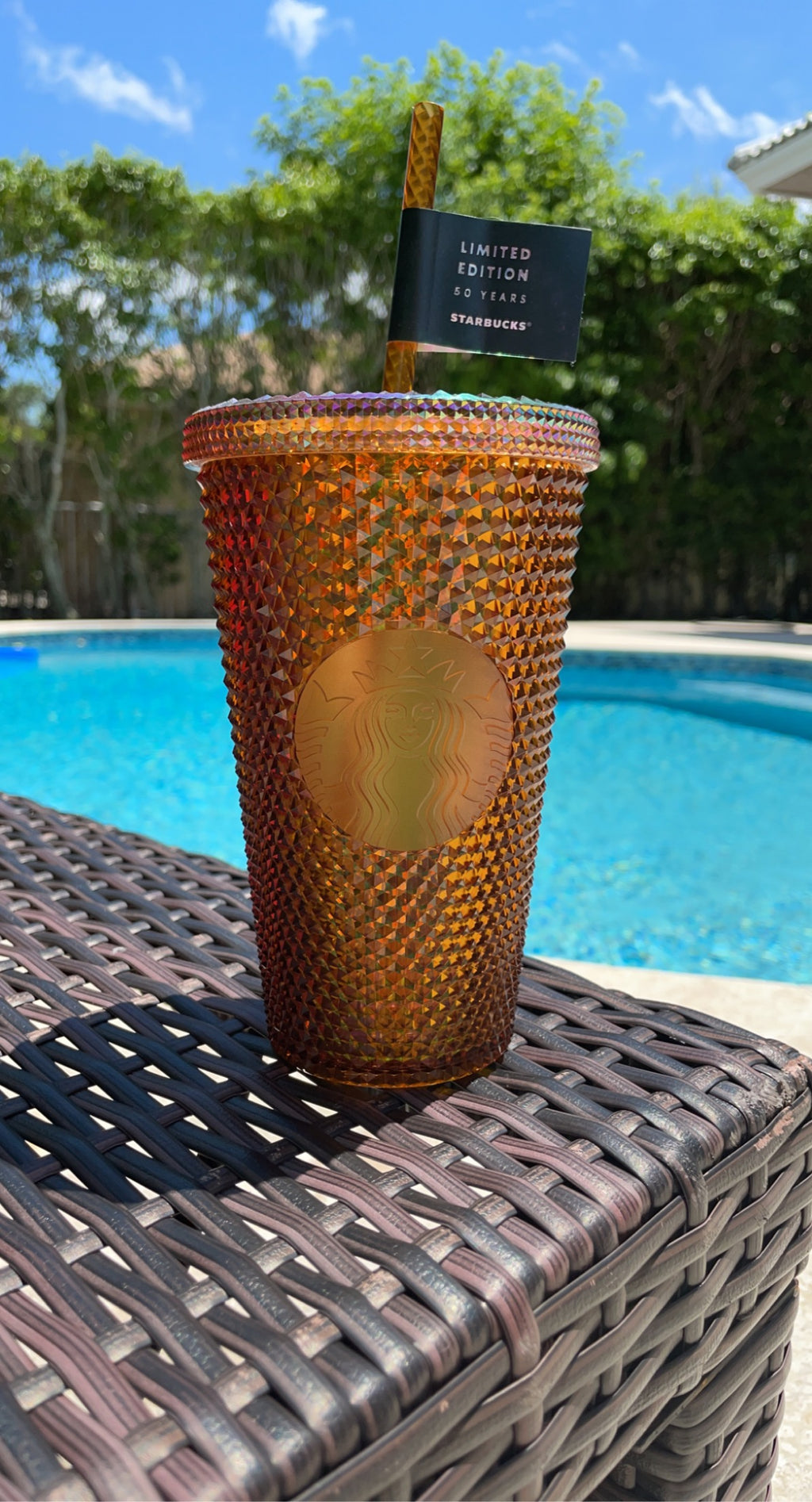 50th Anniversary Gold Studded Tumbler