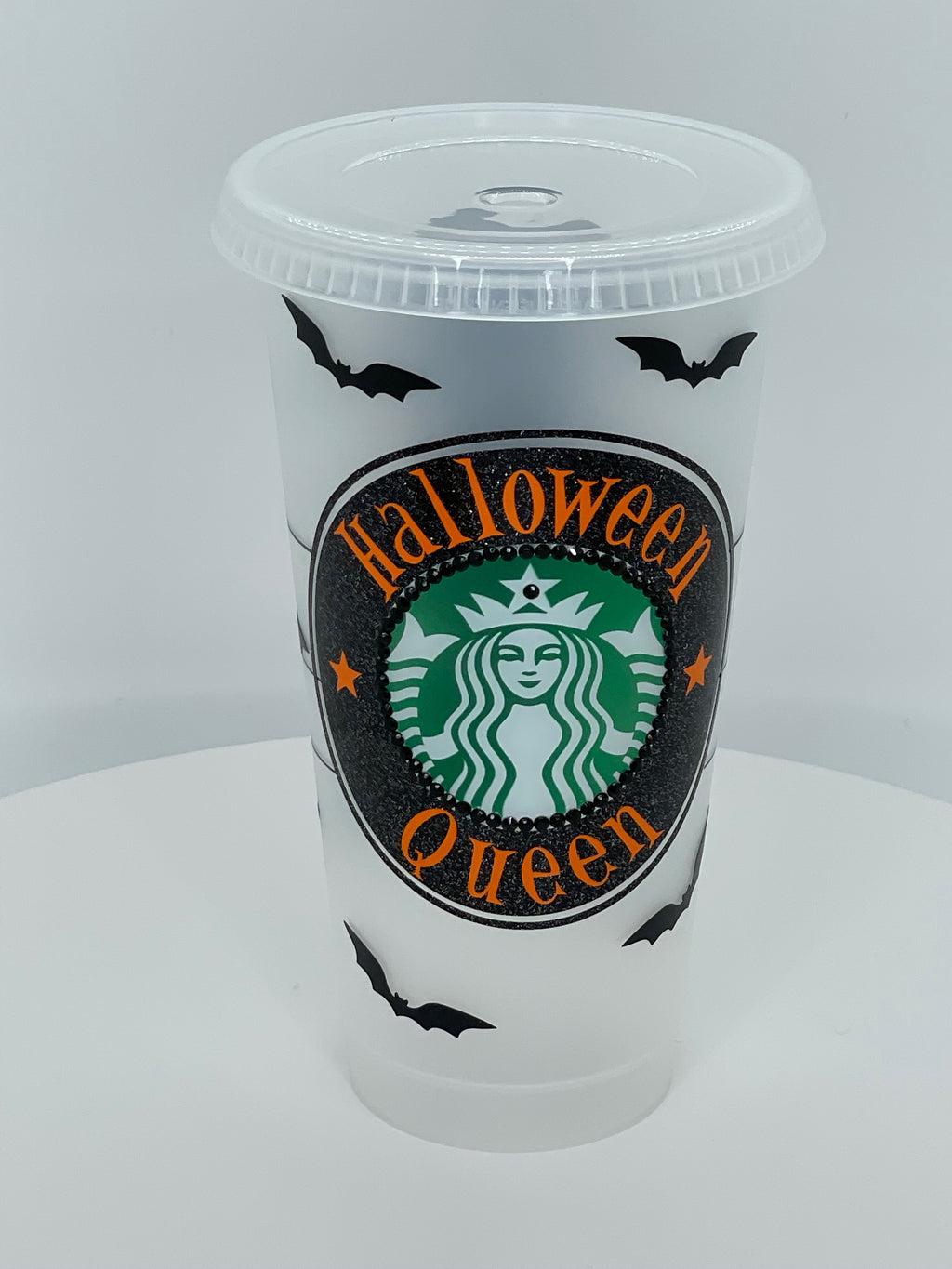 Personalized Halloween Queen reusable cold cup