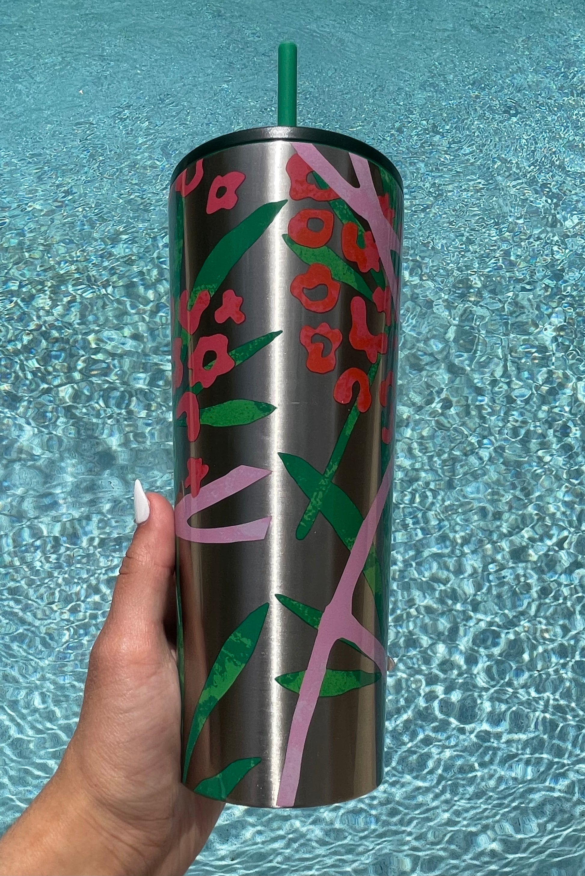 Jungle stainless 24 oz tumbler