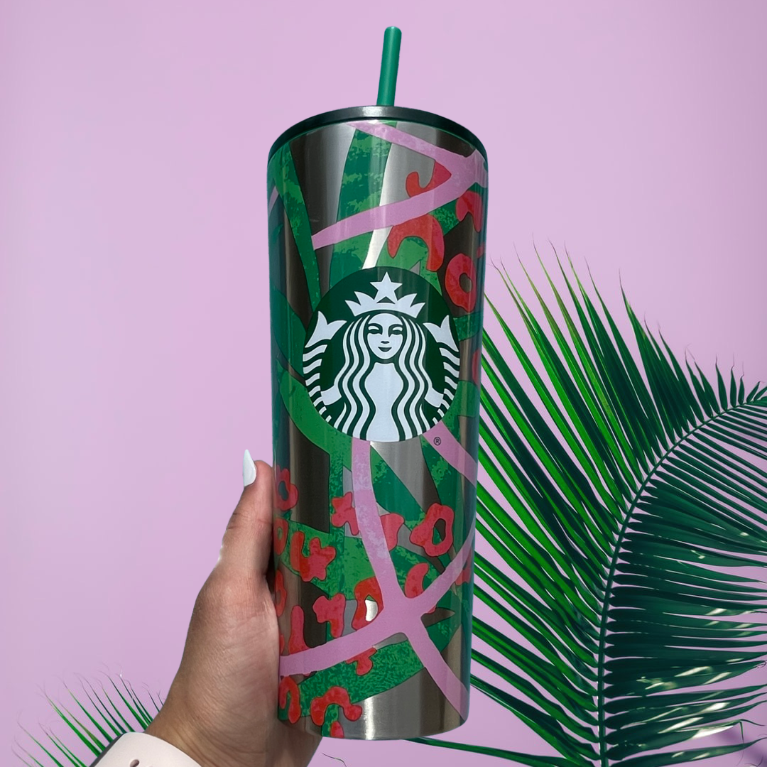 Jungle stainless 24 oz tumbler