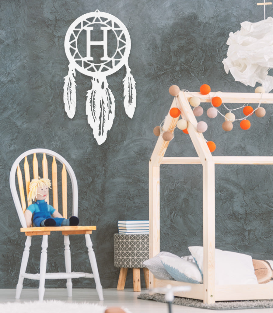 Dream Catcher Monogram - Steel Sign