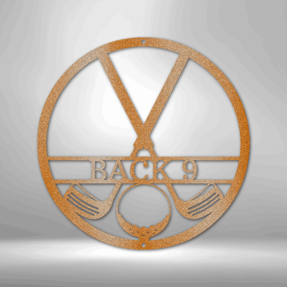 Custom Golf Clubs Steel Sign