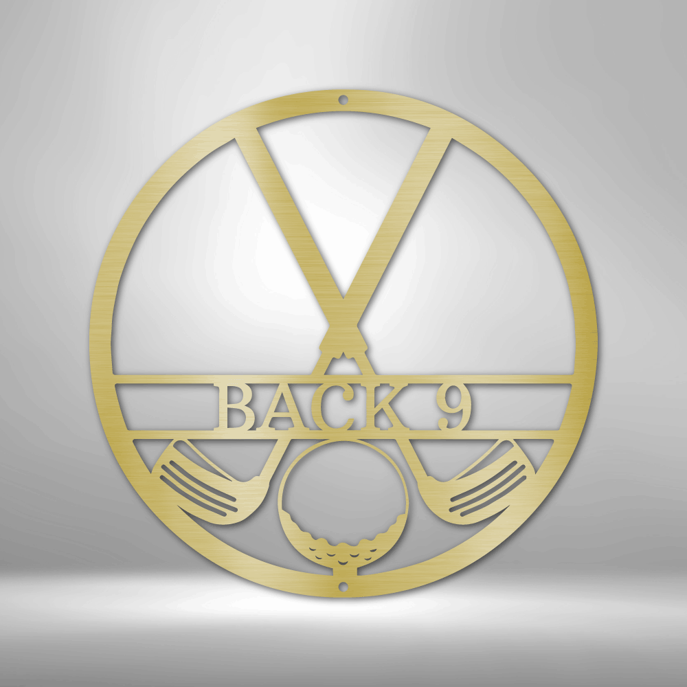 Custom Golf Clubs Steel Sign