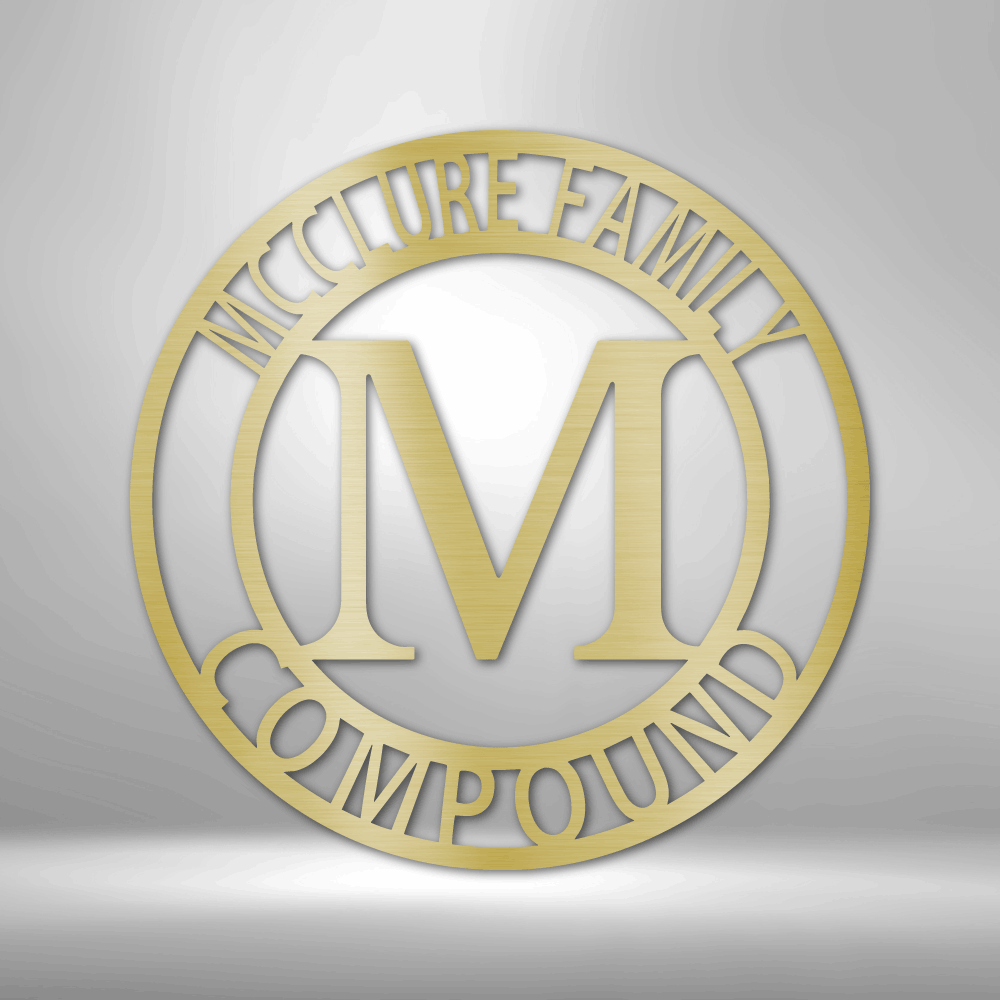 Personalized Family Name Steel Sign
