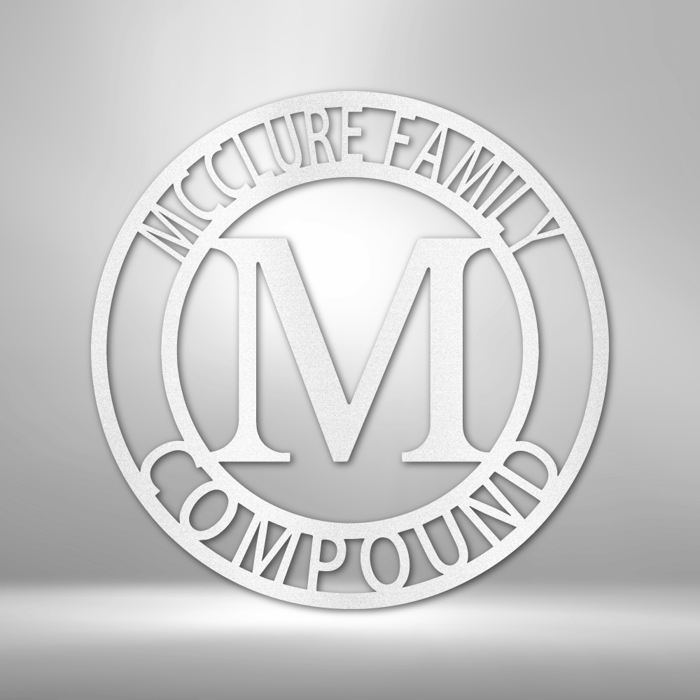 Personalized Family Name Steel Sign