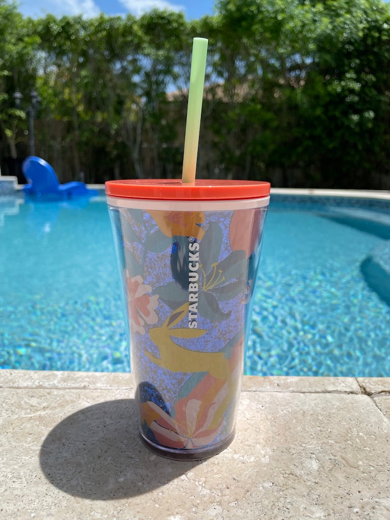 Easter Floral Glitter grande 16 oz Tumbler