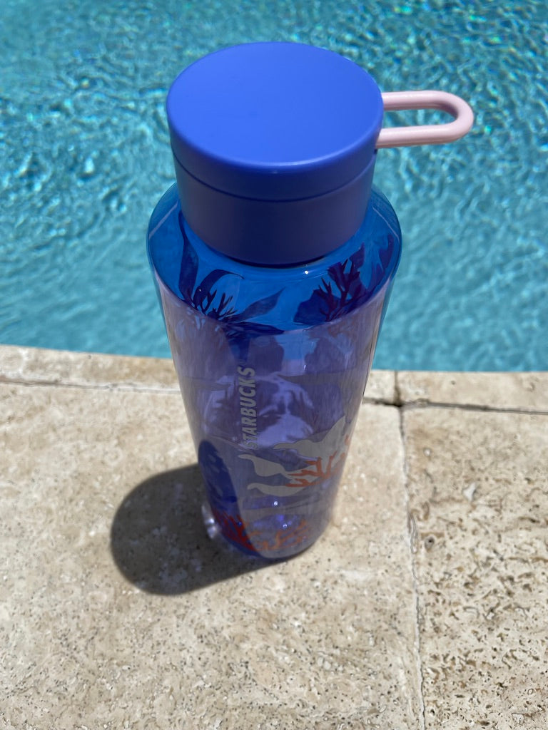 Purple coral reef reusable bottle