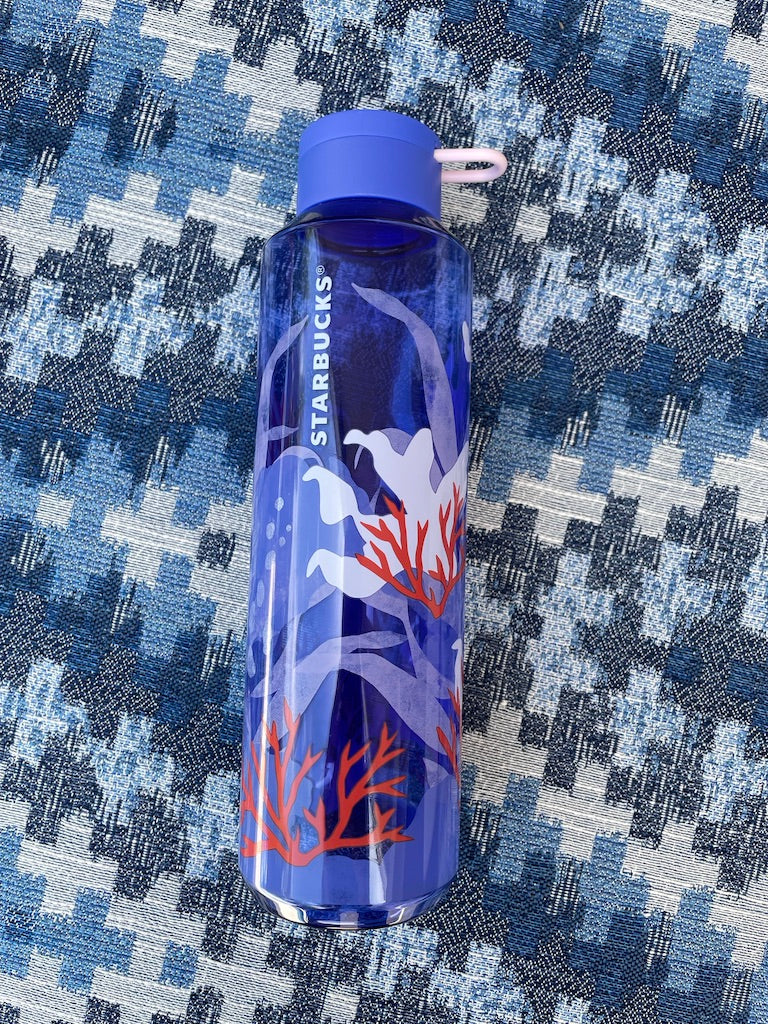 Purple coral reef reusable bottle