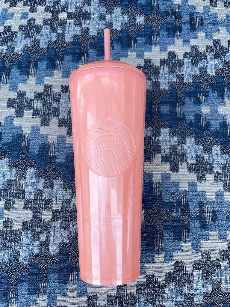 Pink Marble Kaleidoscope 24 oz Tumbler