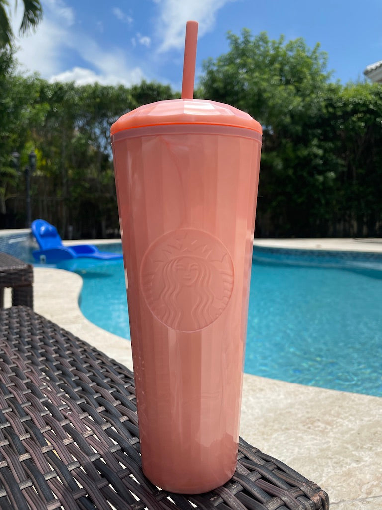 Pink Marble Kaleidoscope 24 oz Tumbler