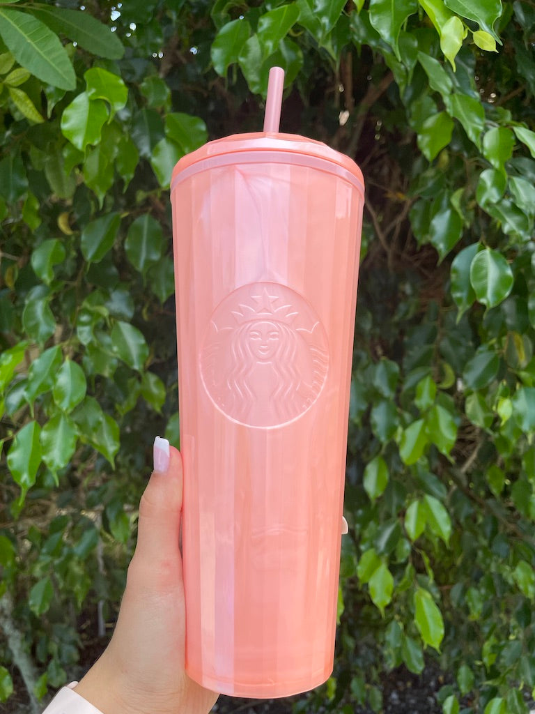 Pink Marble Kaleidoscope 24 oz Tumbler