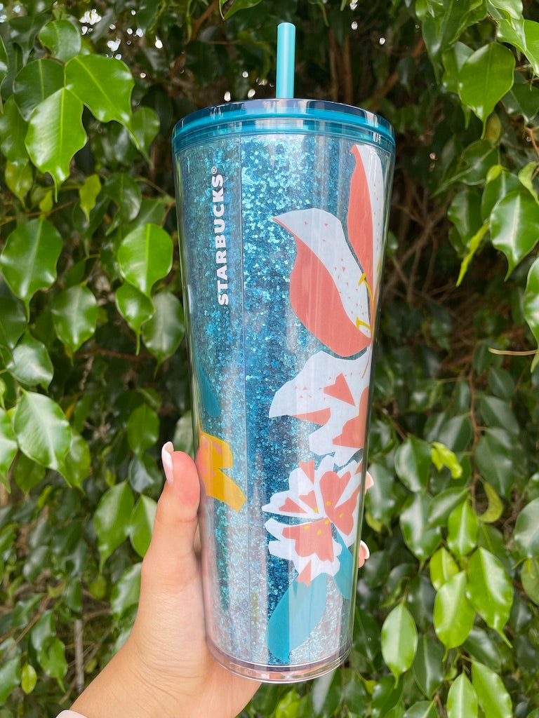 Blue Easter glitter venti 24 oz Tumbler