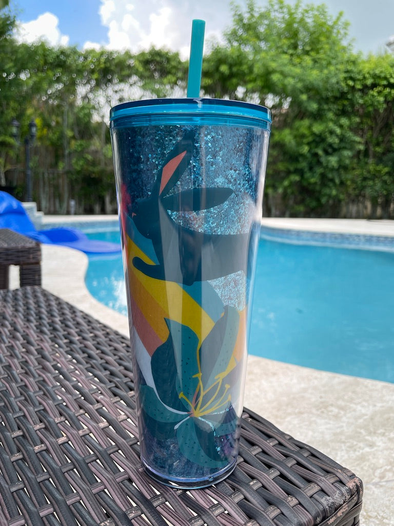 Blue Easter glitter venti 24 oz Tumbler