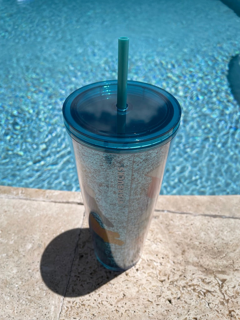 Blue Easter glitter venti 24 oz Tumbler
