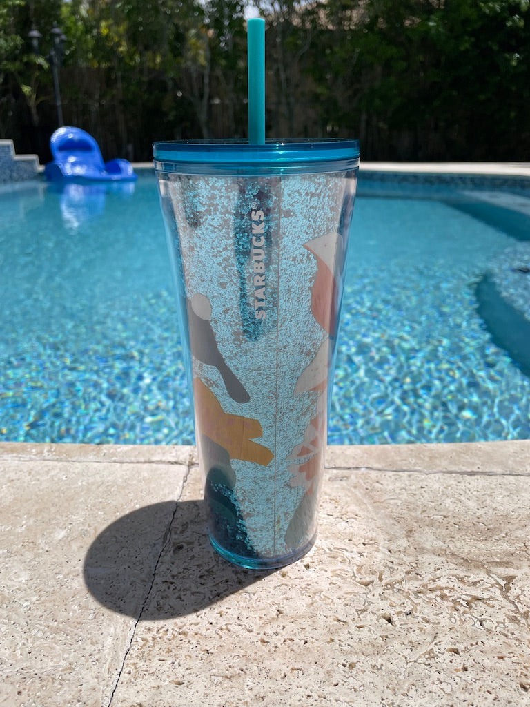 Blue Easter glitter venti 24 oz Tumbler