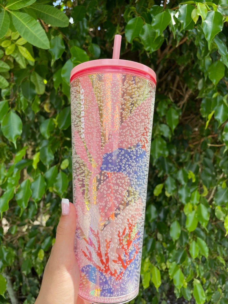 Pink Coral Reef Bubbles Venti Tumbler