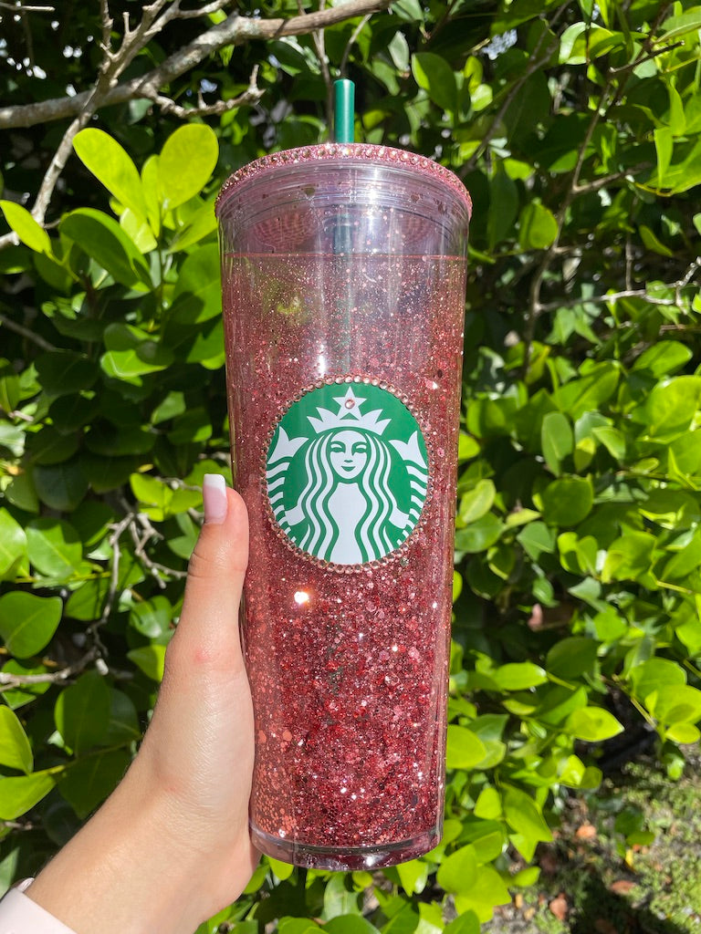 Rose gold Snow Globe Venti Tumbler