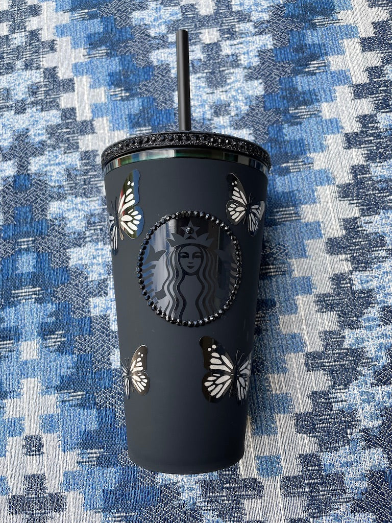Matte black Butterfly Grande Tumbler