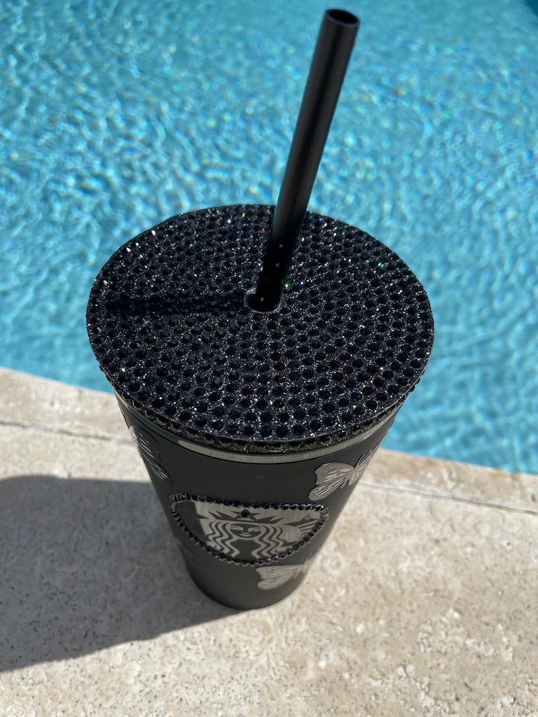 Matte black Butterfly Grande Tumbler