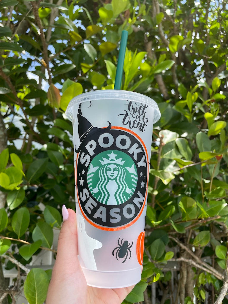 Personalized Halloween reusable cold cup