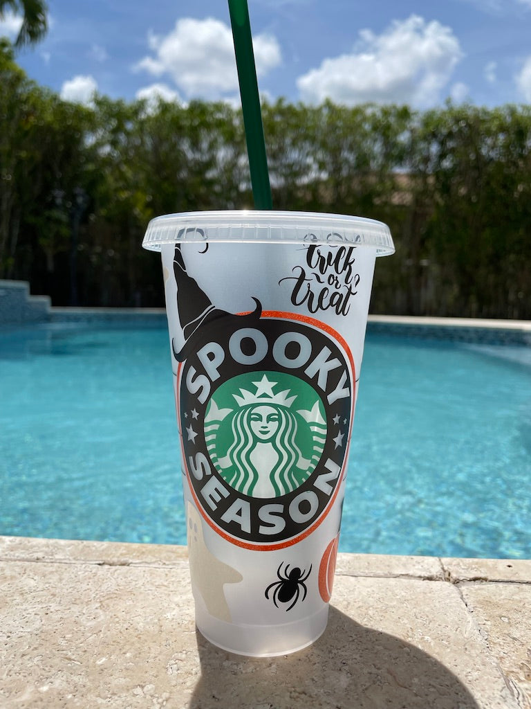 Personalized Halloween reusable cold cup