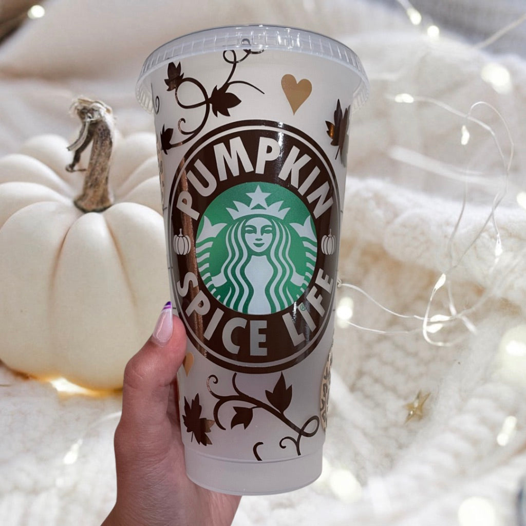 Pumpkin Spice Fall Custom cold cup