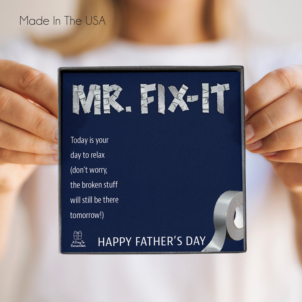 Mr. Fix-it Dog Tag Keychain
