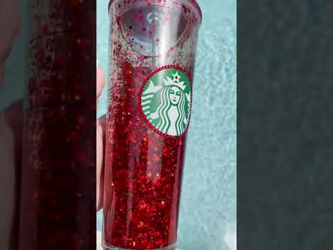 Red Glitter Snow Globe Venti Tumbler