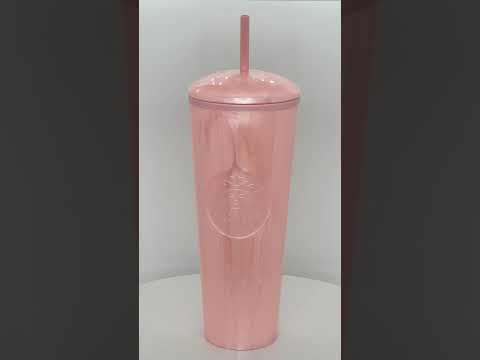 Pink Marble Kaleidoscope 24 oz Tumbler
